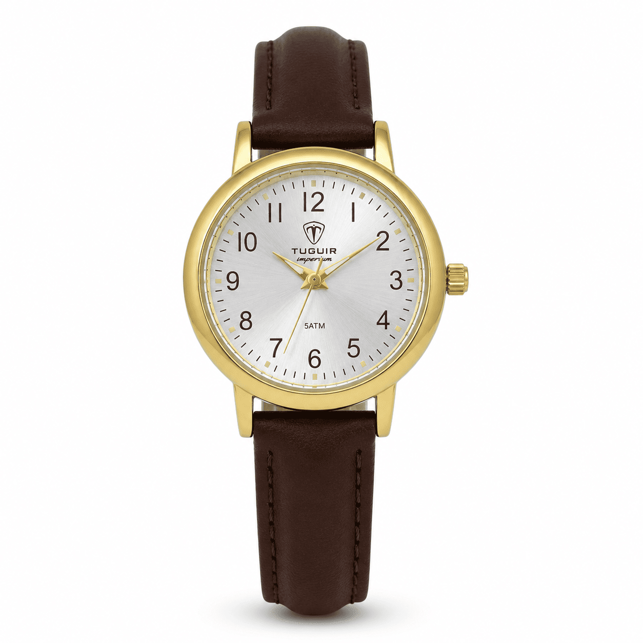 Relógio Feminino Tuguir Analógico Imperium TG30504 Dourado e Prata e Marrom (DCRE: 2026/07931-0) Dourado 2