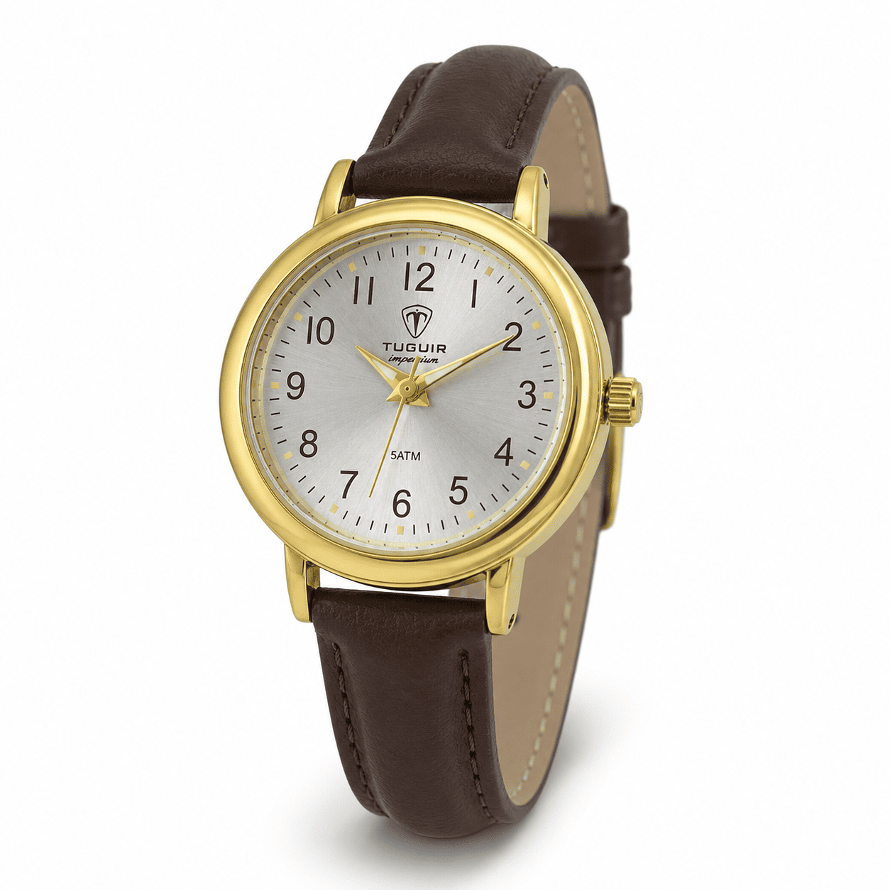 Relógio Feminino Tuguir Analógico Imperium TG30504 Dourado e Prata e Marrom (DCRE: 2026/07931-0) Dourado 3