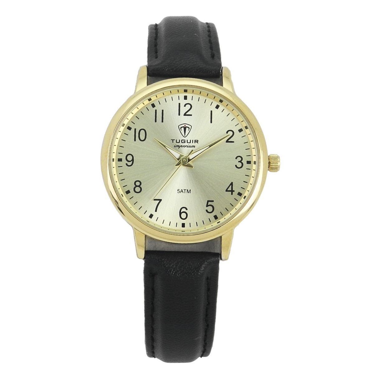 Relógio Unissex Tuguir Analógico Imperium TG30498 Dourado e Preto (DCRE: 2026/07931-0)