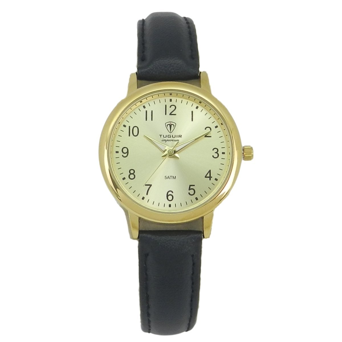 Relógio Unissex Tuguir Analógico Imperium TG30497 Dourado e Preto (DCRE: 2026/07931-0)
