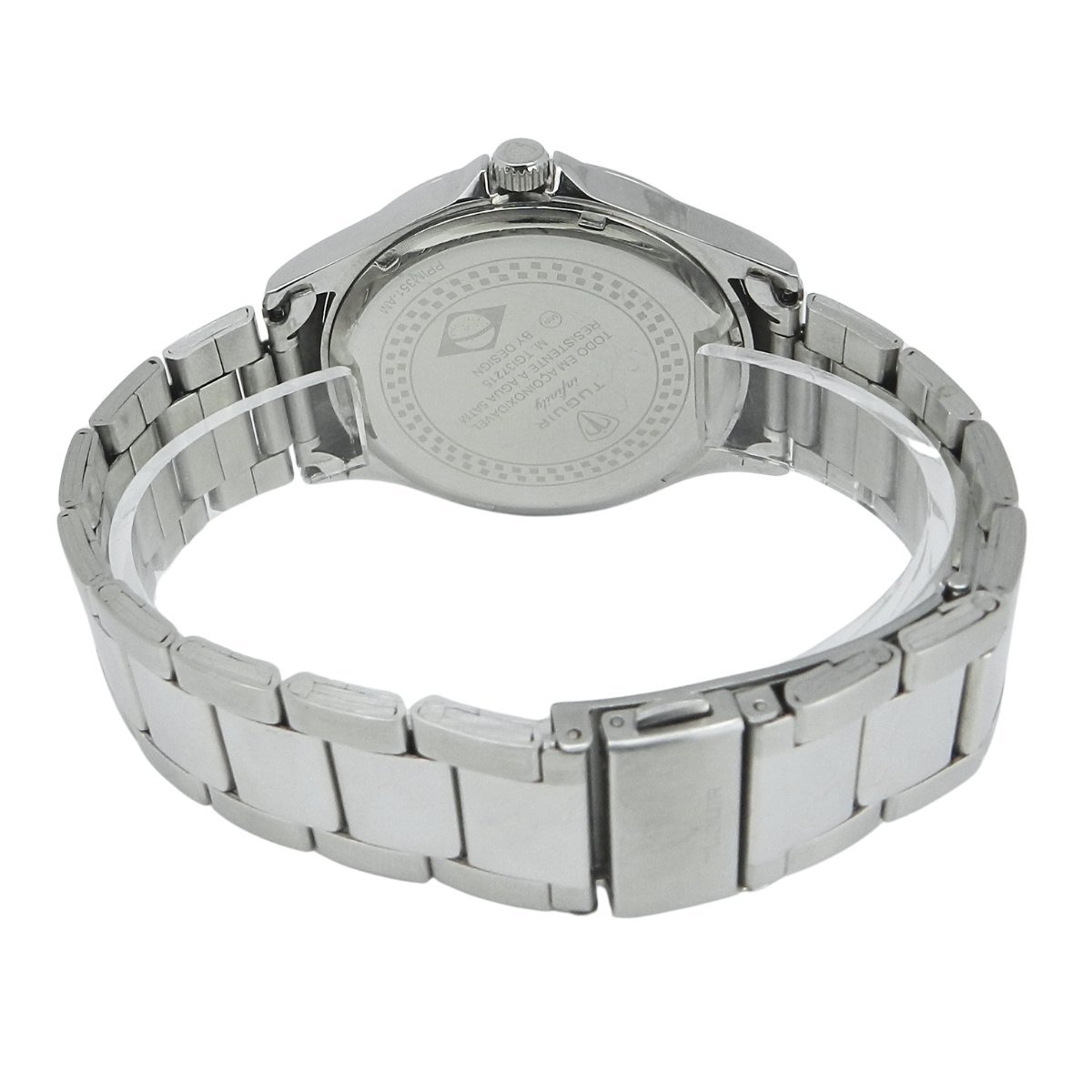 Relógio Masculino de Aço Tuguir Analógico Infinity TGI37215 Prata e Preto (DCRE: 2026/08233-7) Prata 7