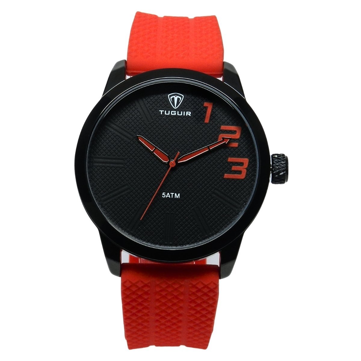 Relógio Masculino Tuguir Analógico TG224 Vermelho e Preto (DCRE: 2023/04993-2)