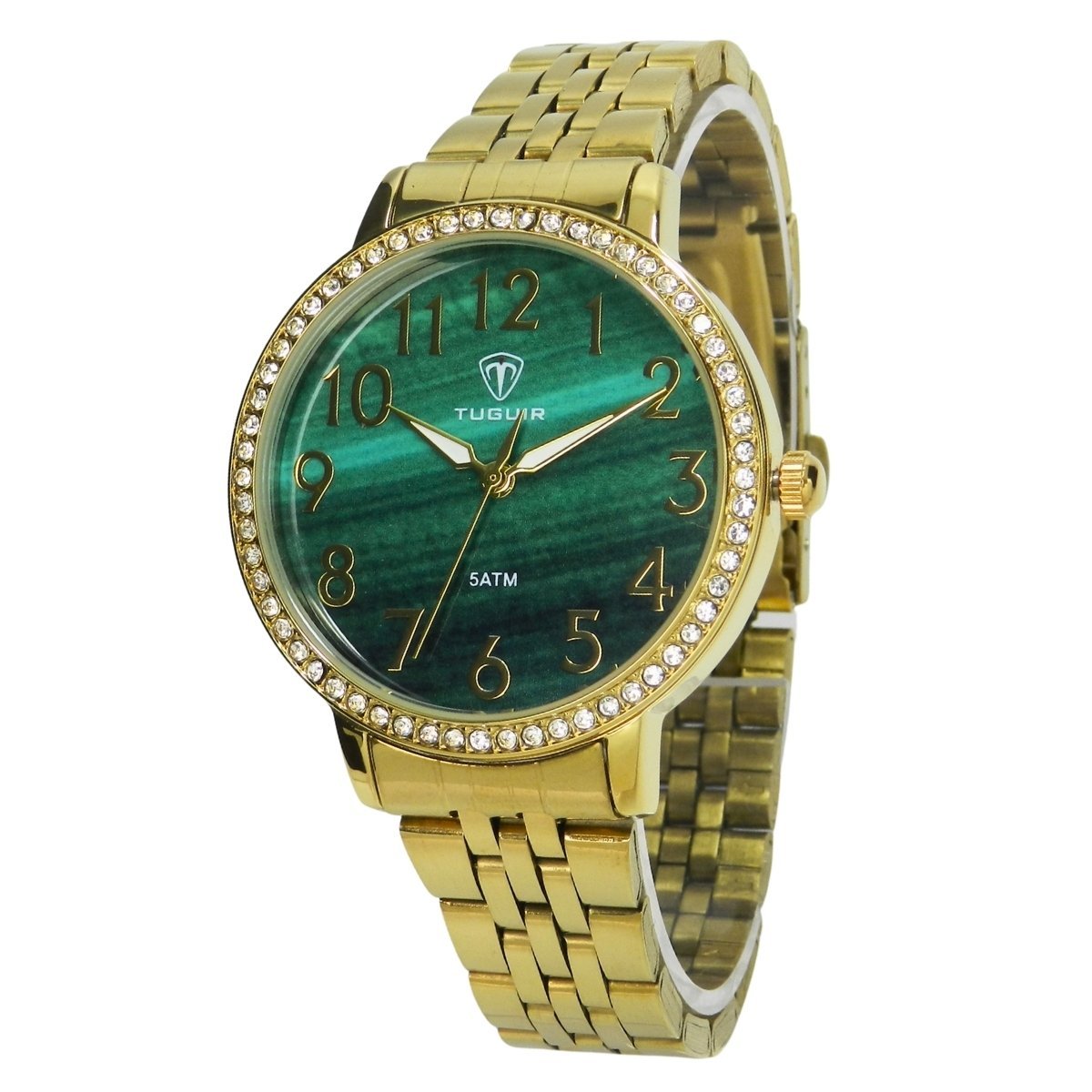 Relógio Feminino Tuguir Analógico TG178-1C Dourado e Verde (DCRE: 2025/15969-7) Dourado 5