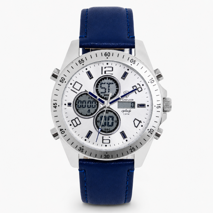 Relógio Masculino de Aço Tuguir AnaDigi Infinity GCS-1274 Prata (DCRE: 2024/14985-0) Prata 2