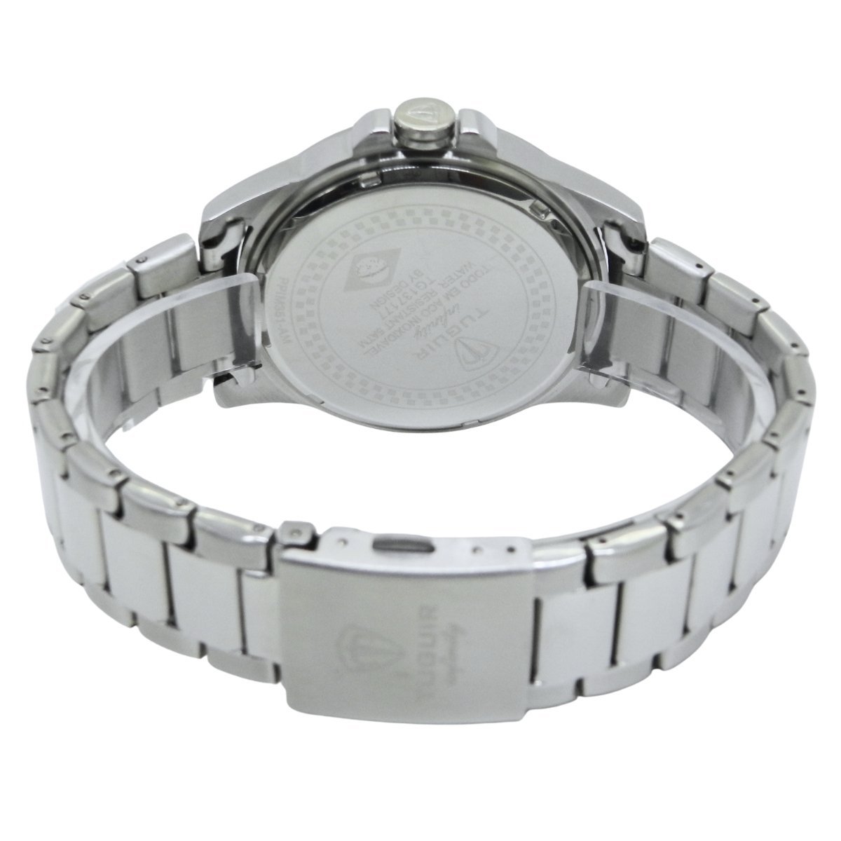 Relógio Masculino de Aço Tuguir Analógico Infinity 6117H Prata e Verde (DCRE: 2024/14948-5) Prata 6