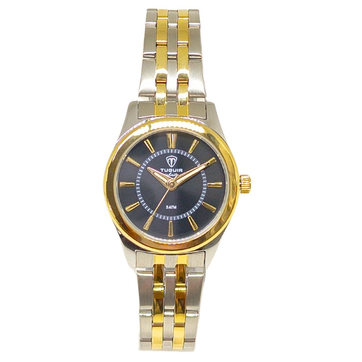 Relógio Feminino de Aço Tuguir Analógico Infinity 2462H Prata e Preto (DCRE: 2024/14953-1) Dourado 3