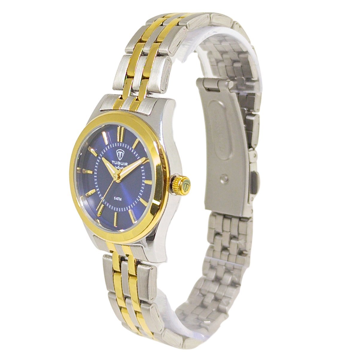 Relógio Feminino de Aço Tuguir Analógico Infinity 2462H Prata e Azul (DCRE: 2024/14953-1) Dourado 4