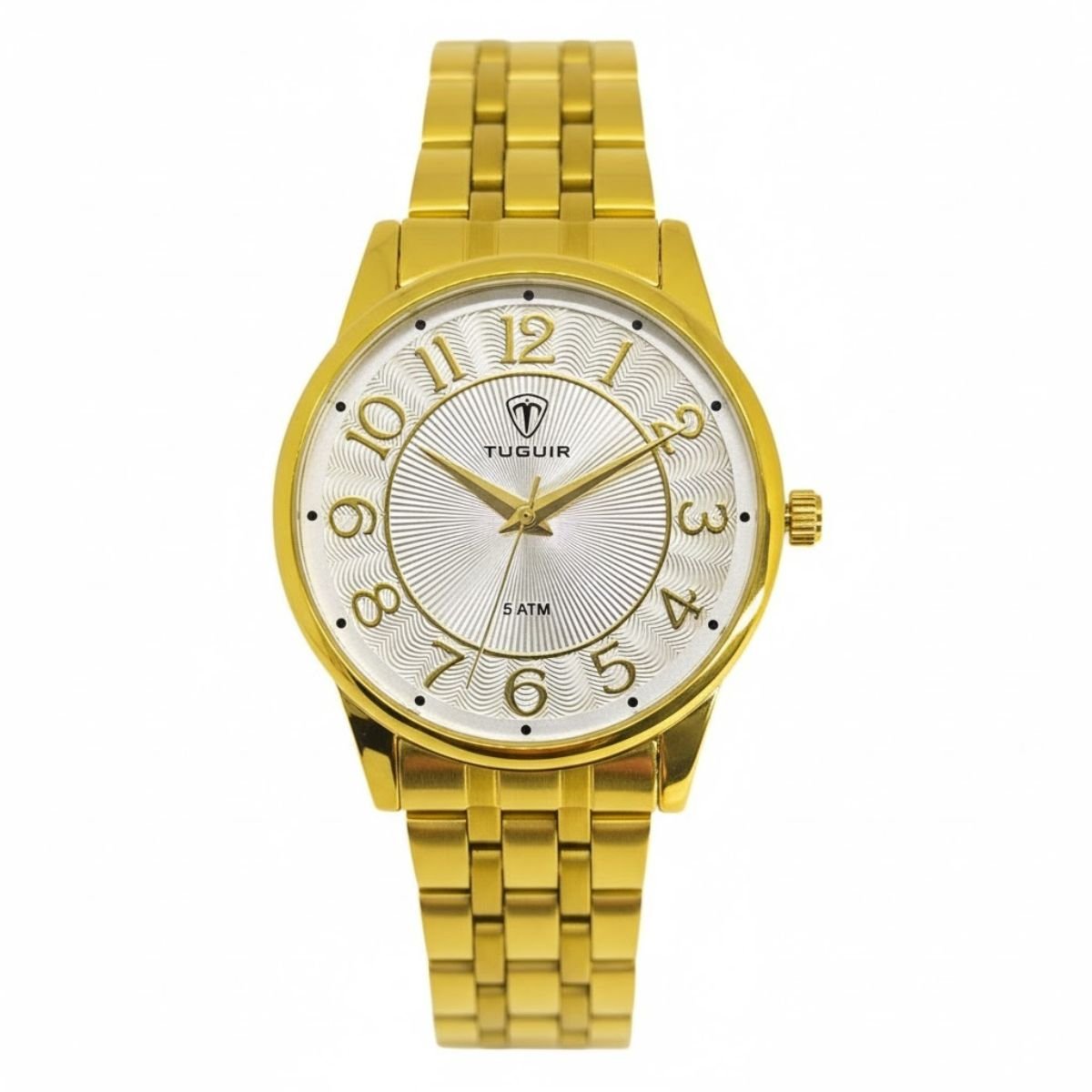 Relógio Feminino Tuguir Analógico 2134 Dourado e Branco (DCRE: 2025/15969-7)