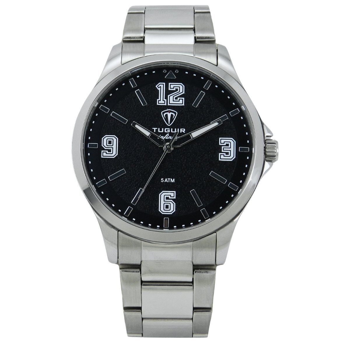 Relógio Masculino de Aço Tuguir Analógico Infinity TGI37234 Prata e Preto (DCRE: 2026/08233-7) Prata 2