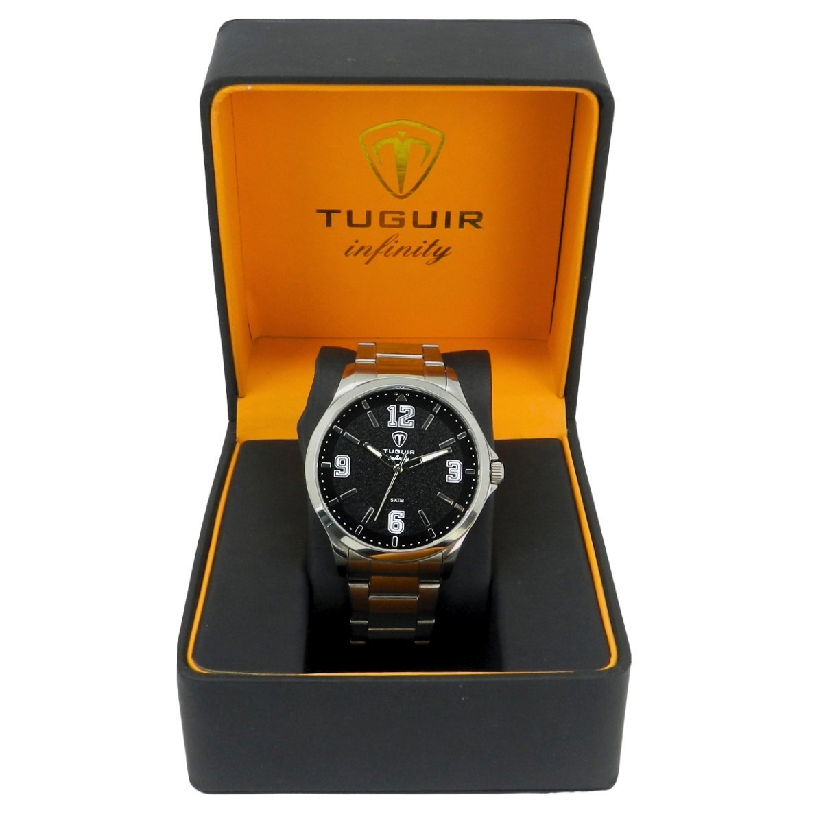 Relógio Masculino de Aço Tuguir Analógico Infinity TGI37234 Prata e Preto (DCRE: 2026/08233-7) Prata 3