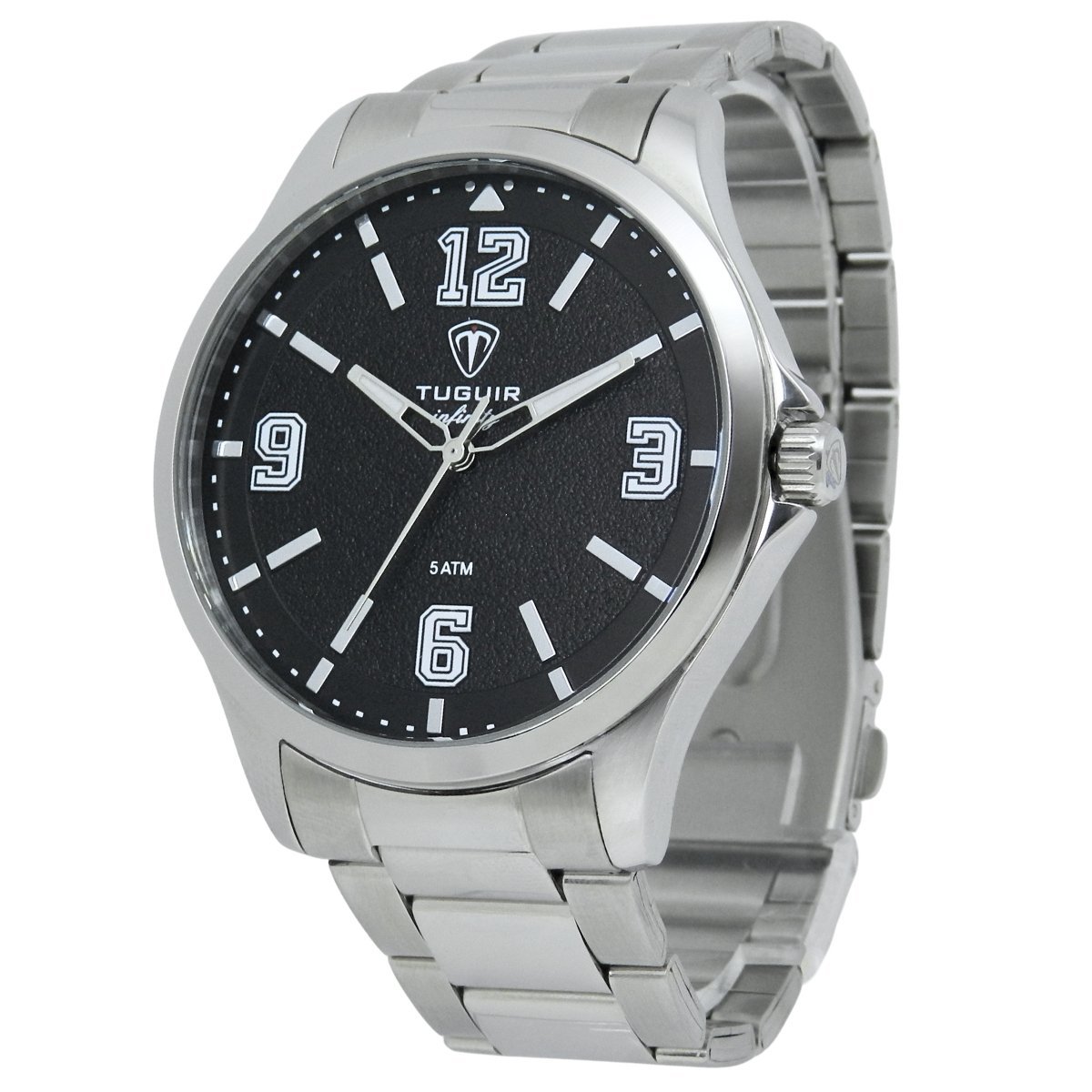 Relógio Masculino de Aço Tuguir Analógico Infinity TGI37234 Prata e Preto (DCRE: 2026/08233-7) Prata 6