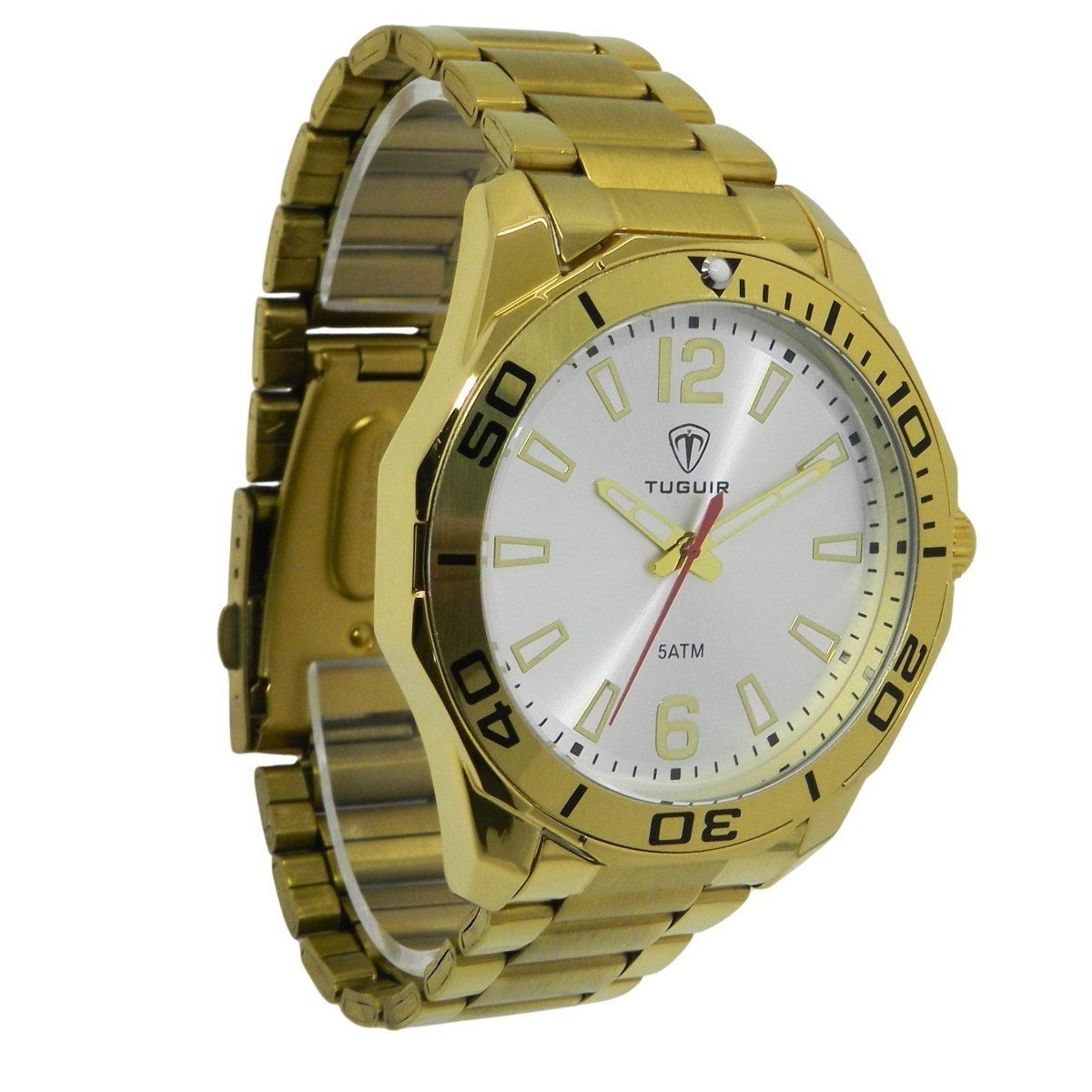 Relógio Masculino Tuguir Analógico TG173-4C Dourado e Prata (DCRE: 2024/34302-8) Dourado 3