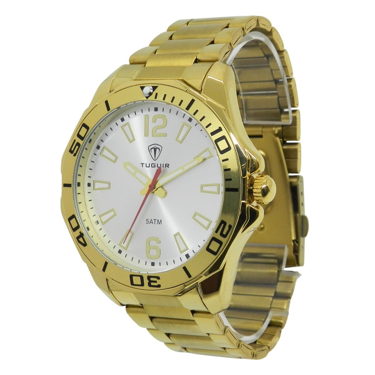 Relógio Masculino Tuguir Analógico TG173-4C Dourado e Prata (DCRE: 2024/34302-8) Dourado 4