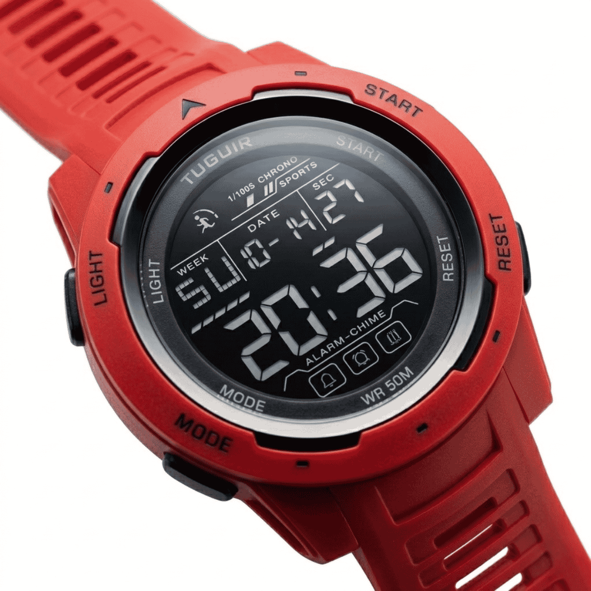 Relógio Unissex Tuguir Digital TG30397 Vermelho Vermelho 3
