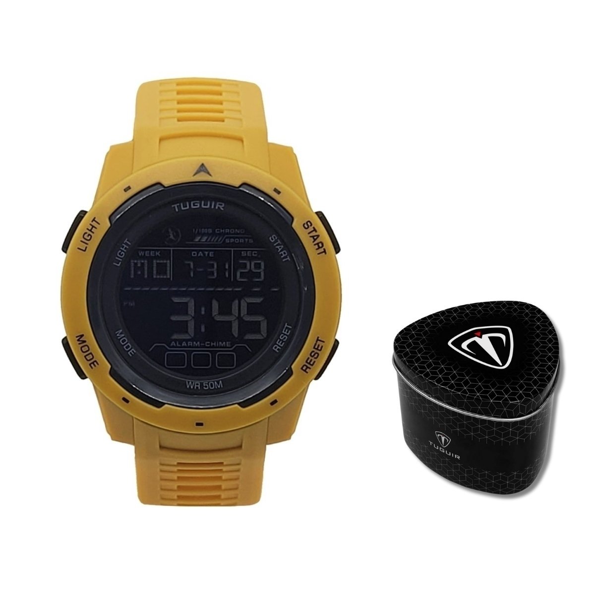 Relógio Unissex Tuguir Digital TG30398 Amarelo (DCRE: 2025/11253-4)