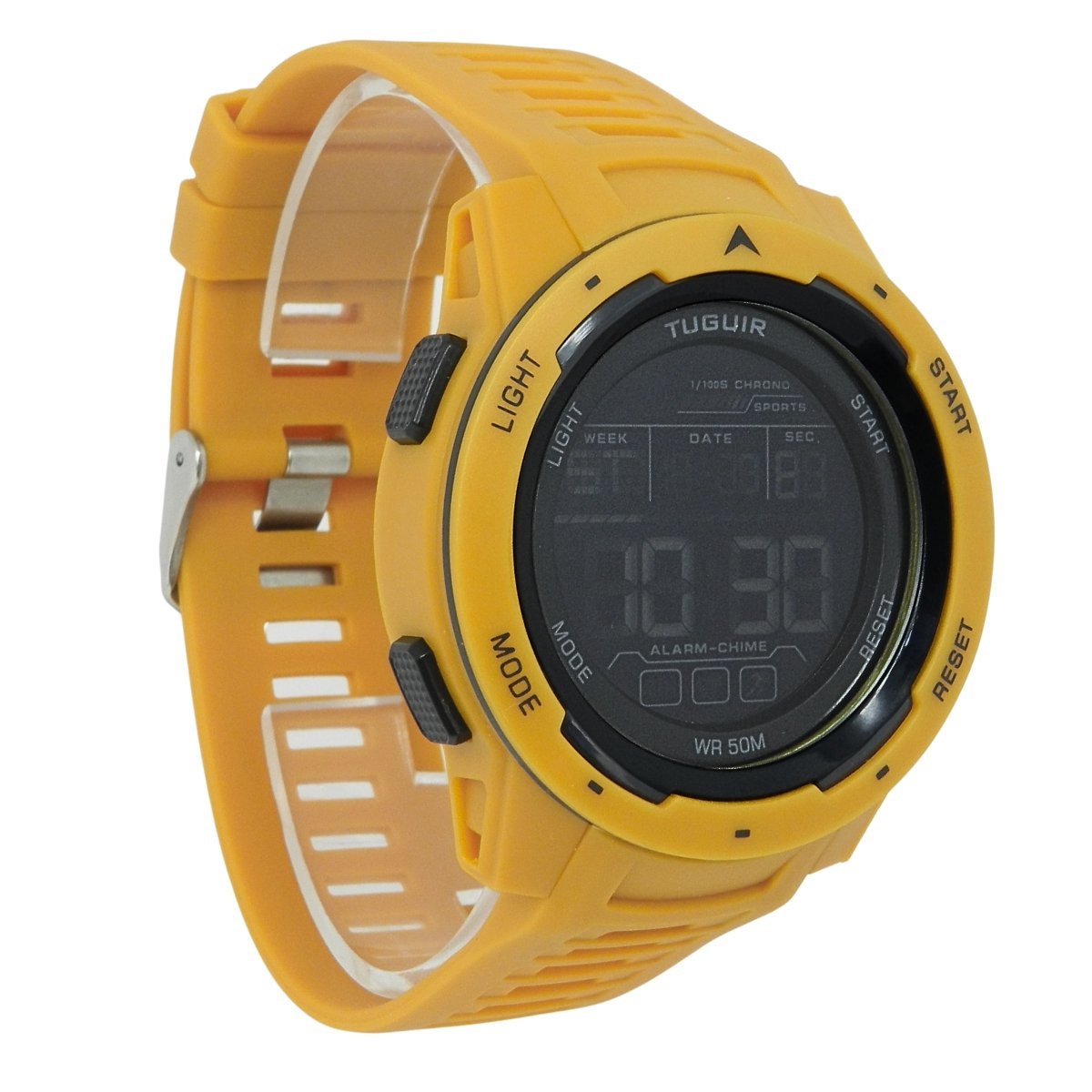 Relógio Unissex Tuguir Digital TG30398 Amarelo (DCRE: 2025/11253-4) Dourado 2
