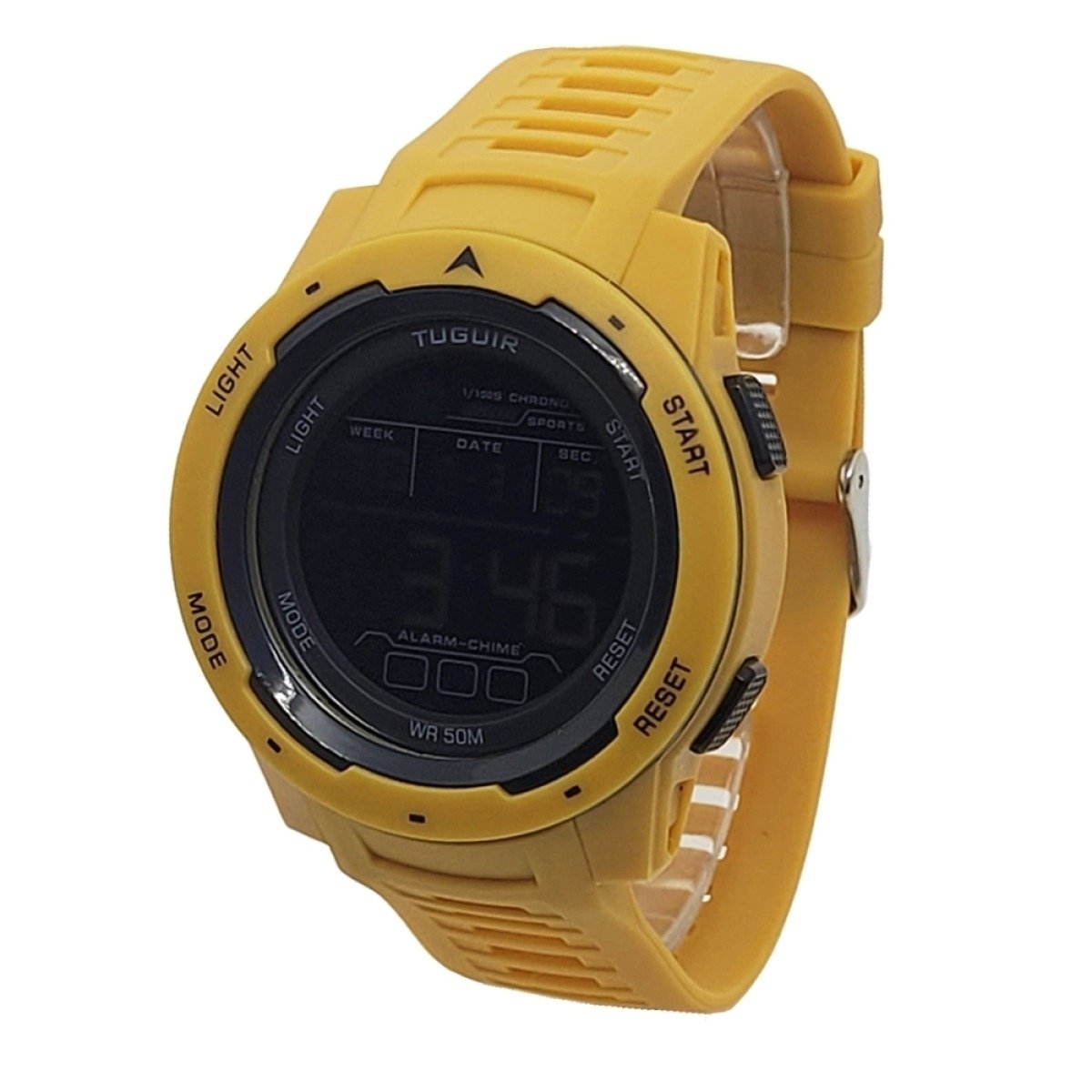 Relógio Unissex Tuguir Digital TG30398 Amarelo (DCRE: 2025/11253-4) Dourado 3