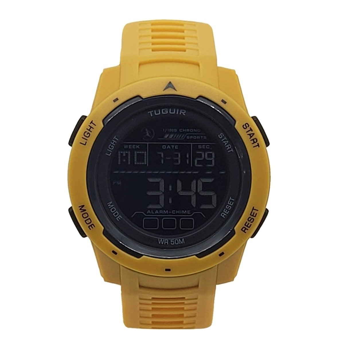 Relógio Unissex Tuguir Digital TG30398 Amarelo (DCRE: 2025/11253-4) Dourado 4