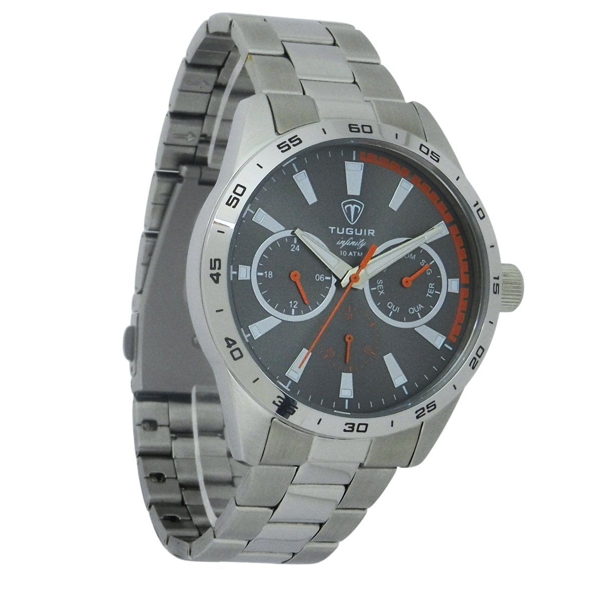 Relógio Masculino de Aço MultiFunção Tuguir Analógico Infinity TGI37062 Prata e Cinza (DCRE: 2024/35970-6) Prata 3
