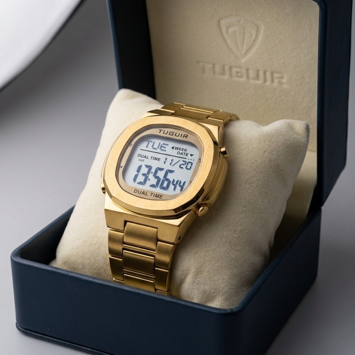 Relógio Masculino Tuguir Digital TG30324 Dourado