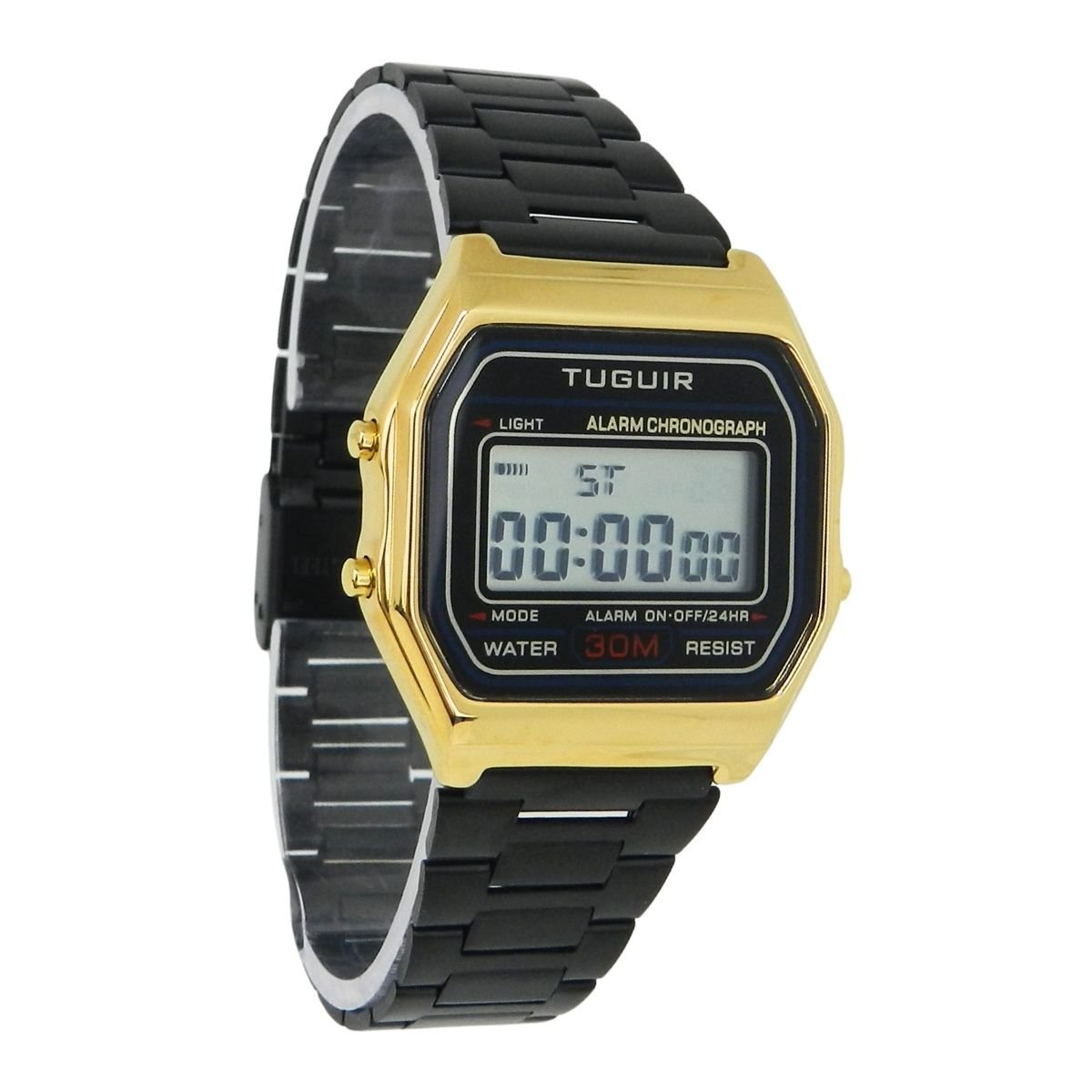 Relógio Unissex Tuguir Digital TG30320 Preto e Dourado (DCRE: 2024/32398-1) Dourado/Preto 5