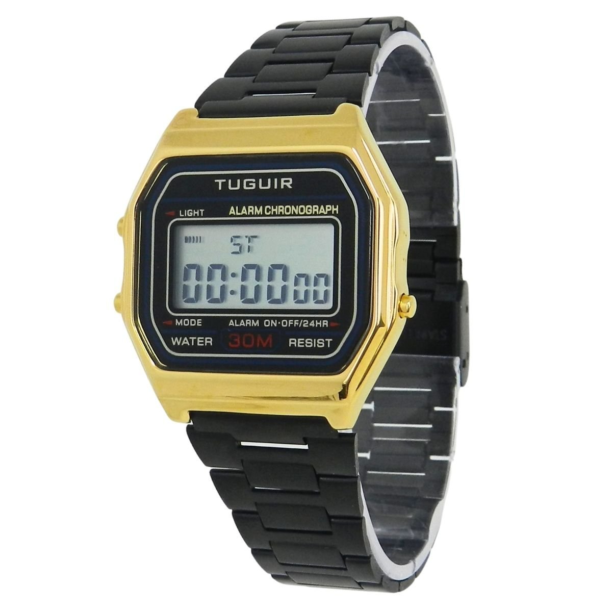 Relógio Unissex Tuguir Digital TG30320 Preto e Dourado (DCRE: 2024/32398-1) Dourado/Preto 6