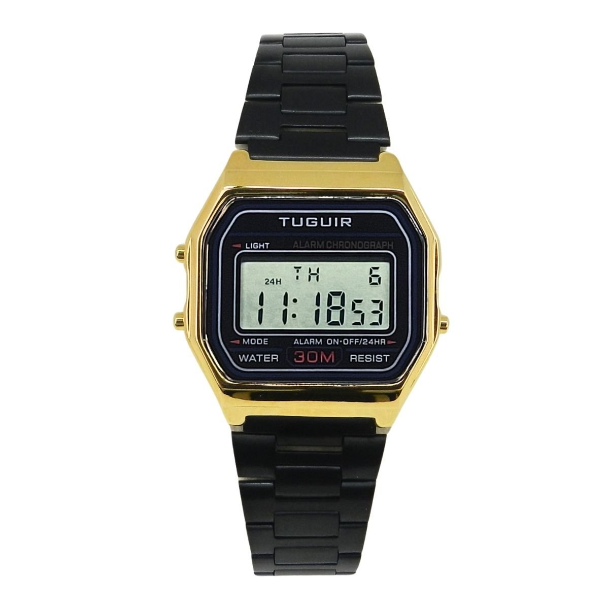 Relógio Unissex Tuguir Digital TG30320 Preto e Dourado (DCRE: 2024/32398-1) Dourado/Preto 7