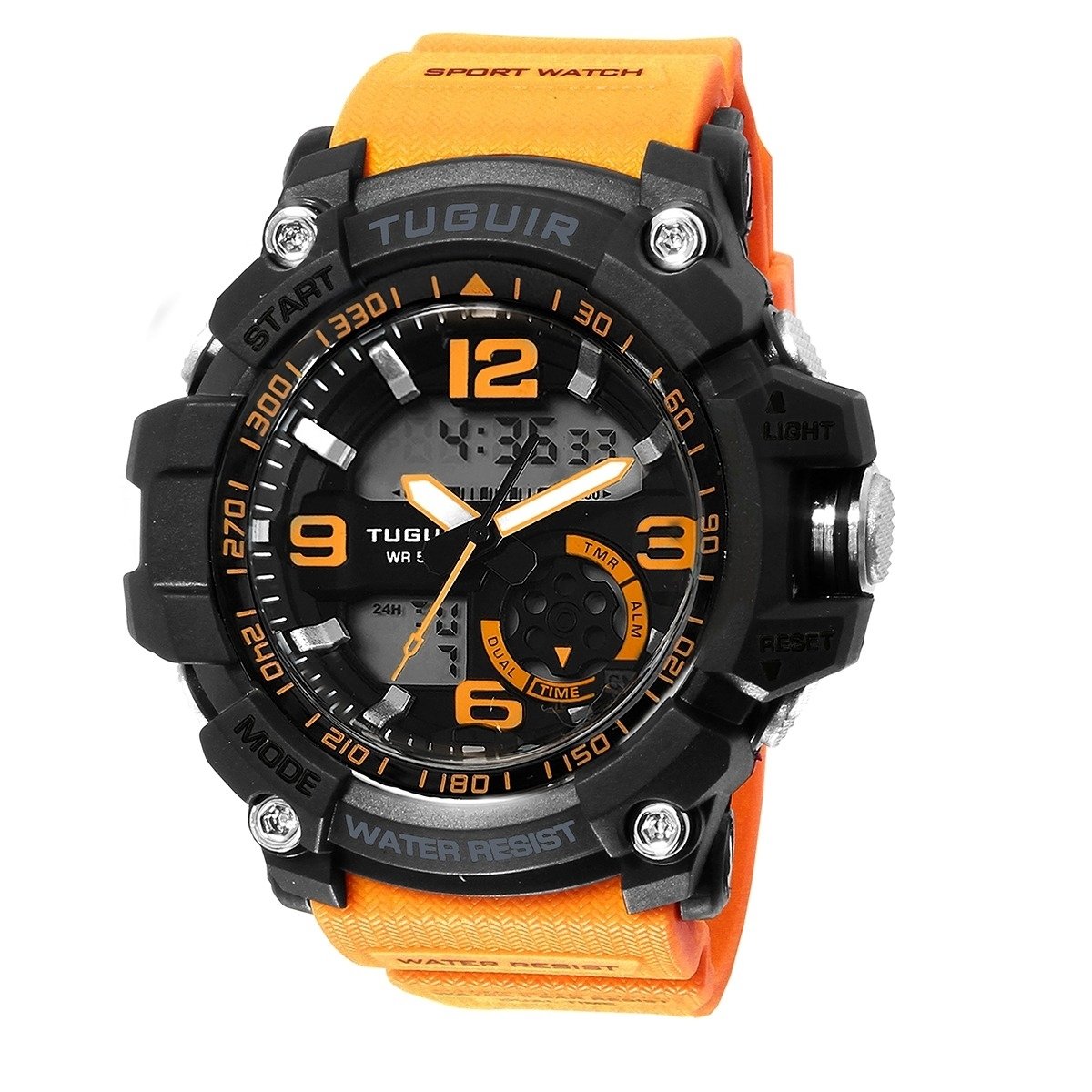 Relógio Masculino Tuguir AnaDigi TG253 Preto e Laranja (DCRE: 2024/02055-5) Preto/Laranja 5