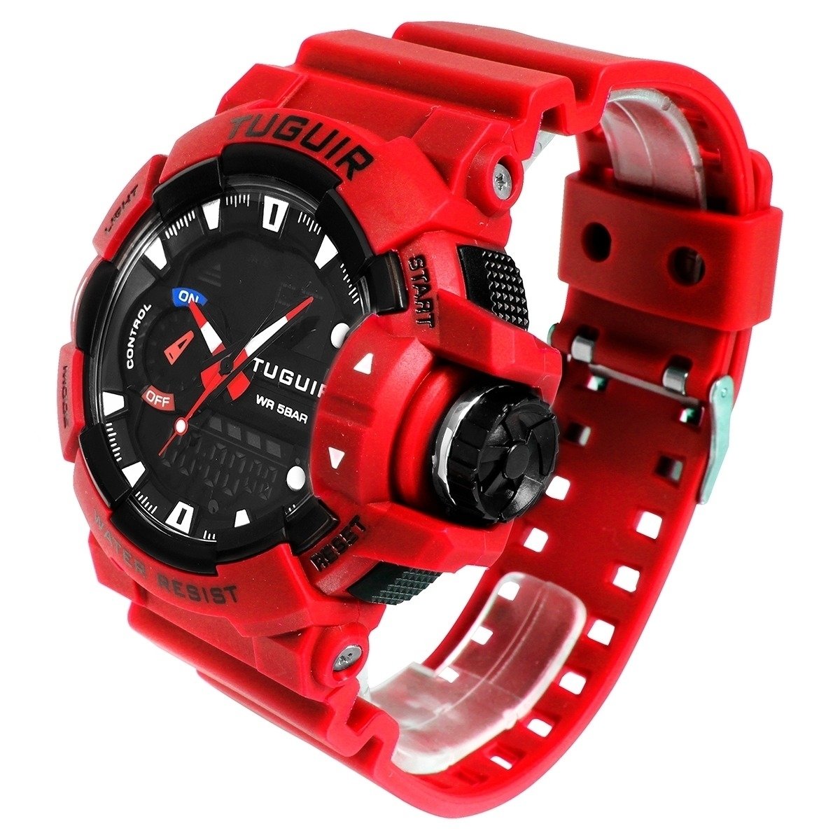 Relógio Masculino Tuguir AnaDigi TG250 Vermelho (DCRE: 2024/02058-0) Vermelho 3
