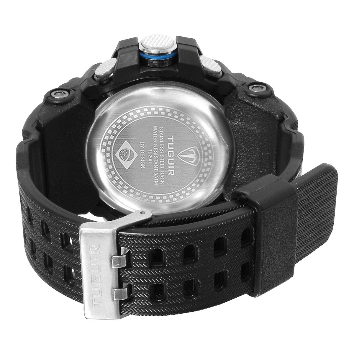 Relógio Masculino Tuguir AnaDigi TG253 Preto e Azul (DCRE: 2024/02055-5) Preto/Azul 3