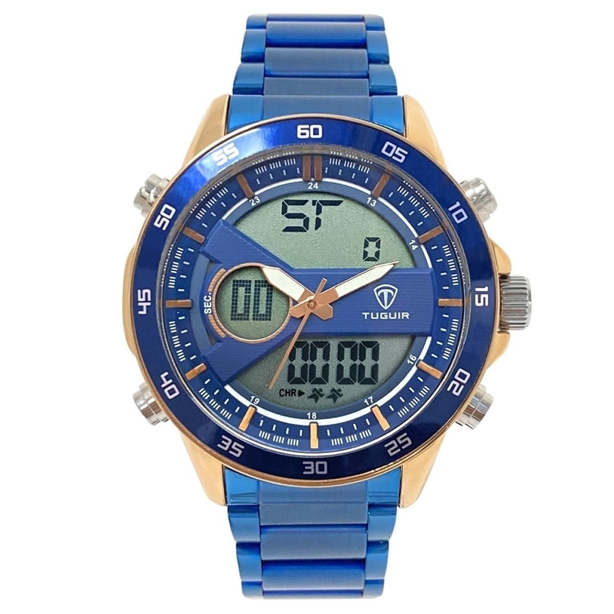 Relógio Masculino Tuguir AnaDigi TG1161 Azul e Rosê (DCRE: 2023/27860-5) Azul 2