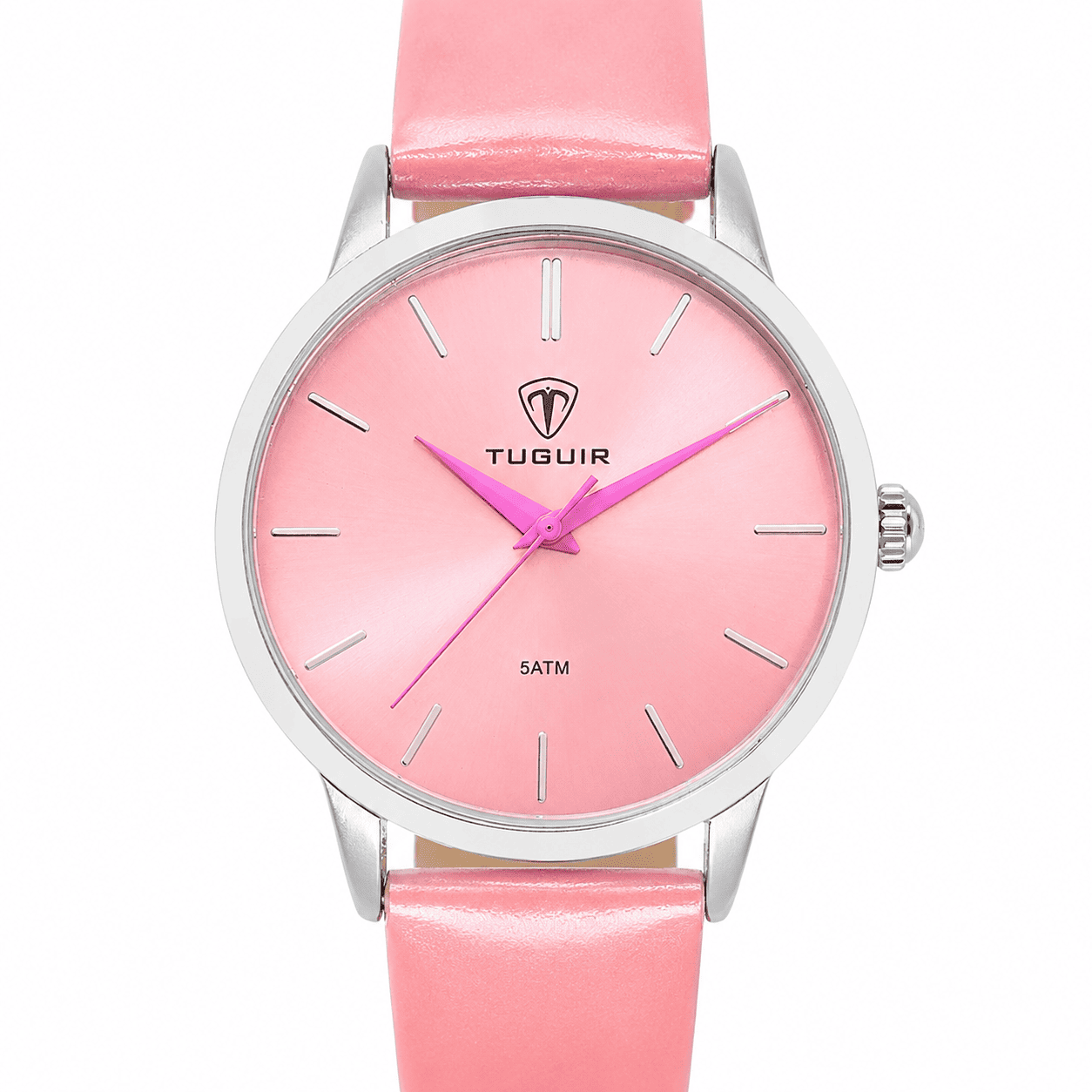 Relógio Feminino Tuguir Analógico TG106 Rosa e Prata (DCRE: 2022/33921-0) Prata/Rosa 2
