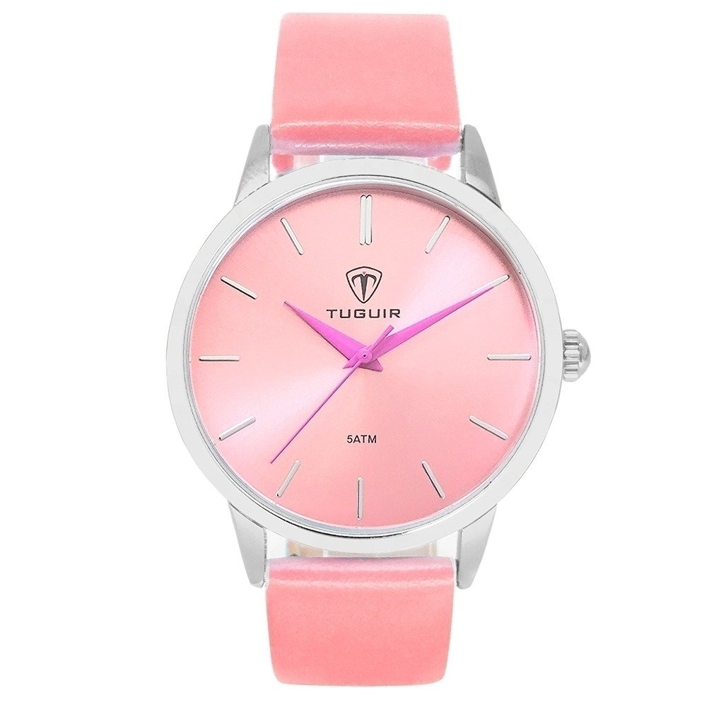 Relógio Feminino Tuguir Analógico TG106 Rosa e Prata (DCRE: 2022/33921-0) Prata/Rosa 5