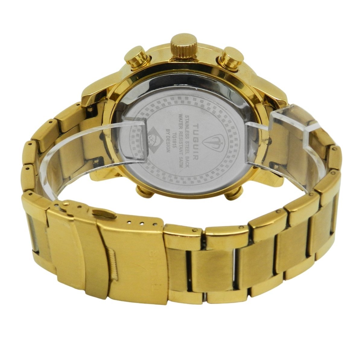 Relógio Masculino Tuguir AnaDigi TG1815 Dourado e Preto (DCRE: 2022/04307-8) Dourado 4