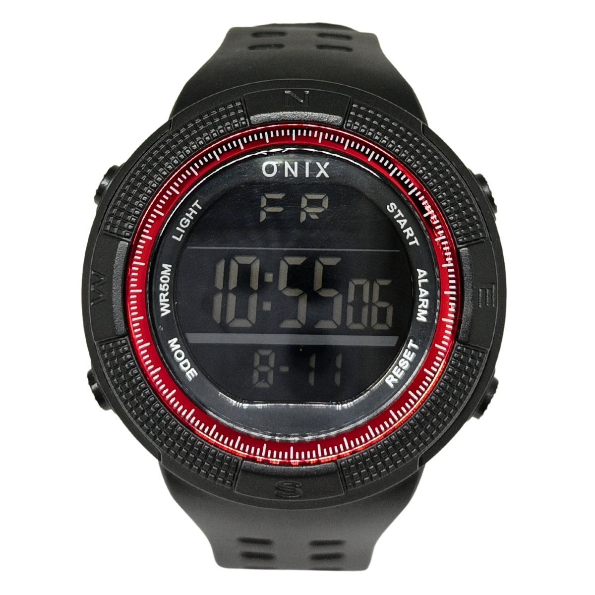 Relógio Masculino Onix Digital IT-396H?0183? Preto e Vermelho (DCRE: 2024/41360-3) Preto 3