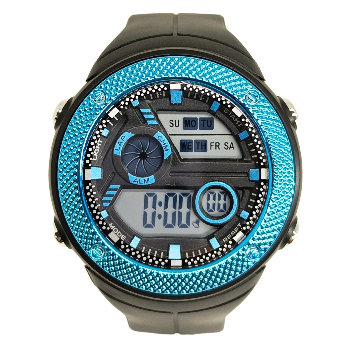Relógio Masculino Onix Digital IT-8982?0186? Preto e Azul (DCRE: 2024/41360-3) Preto/Azul 3