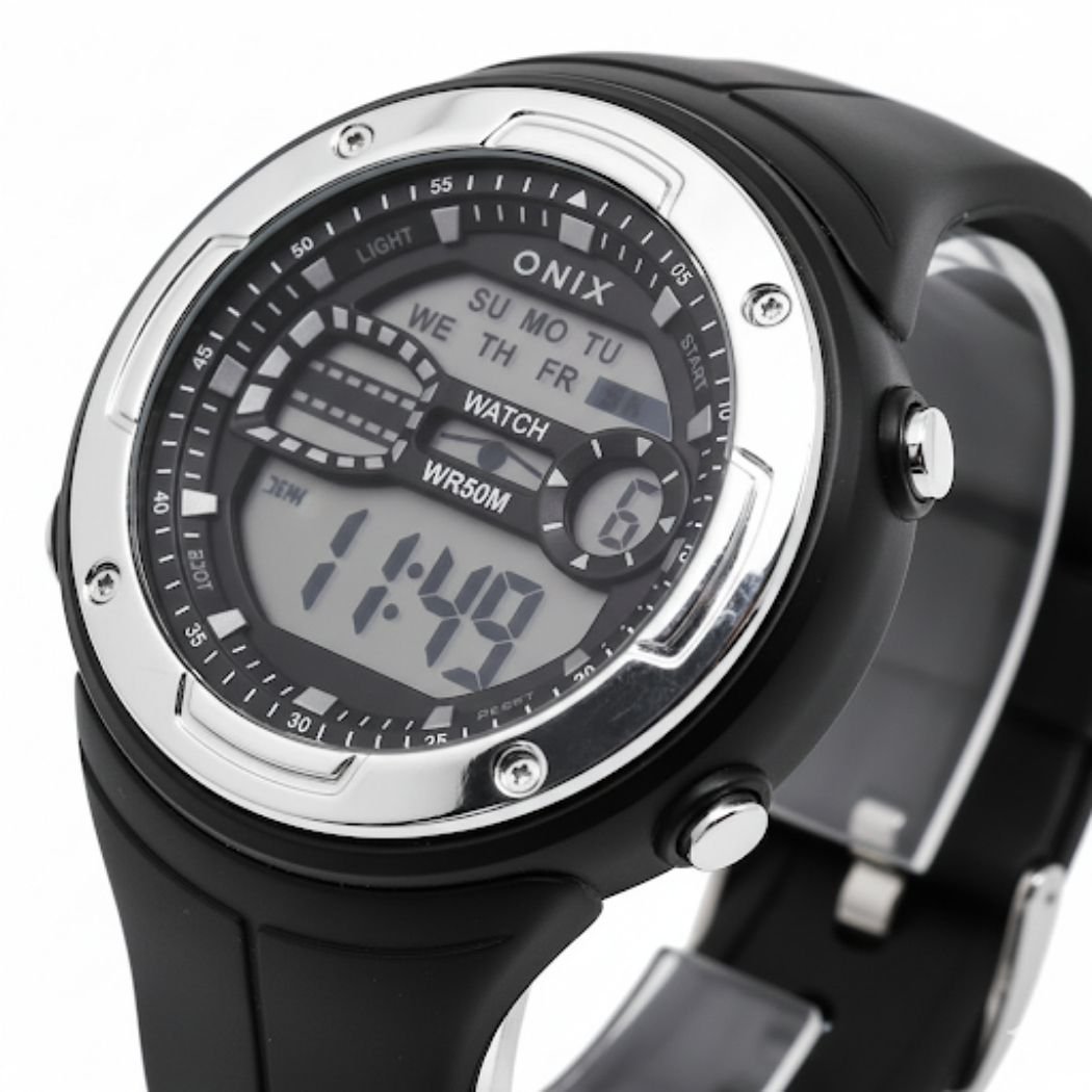 Relógio Masculino Onix Digital IT-898 Preto e Prata (DCRE: 2024/41360-3) Prata 3