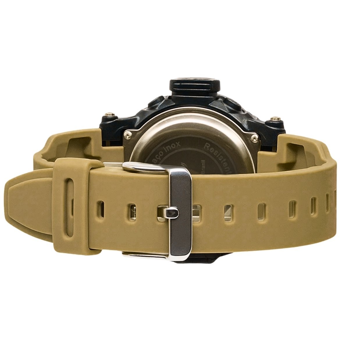 Relógio Masculino Onix Digital IT-889?0106? Preto e Bege (DCRE: 2024/41360-3) Preto/Bege 5