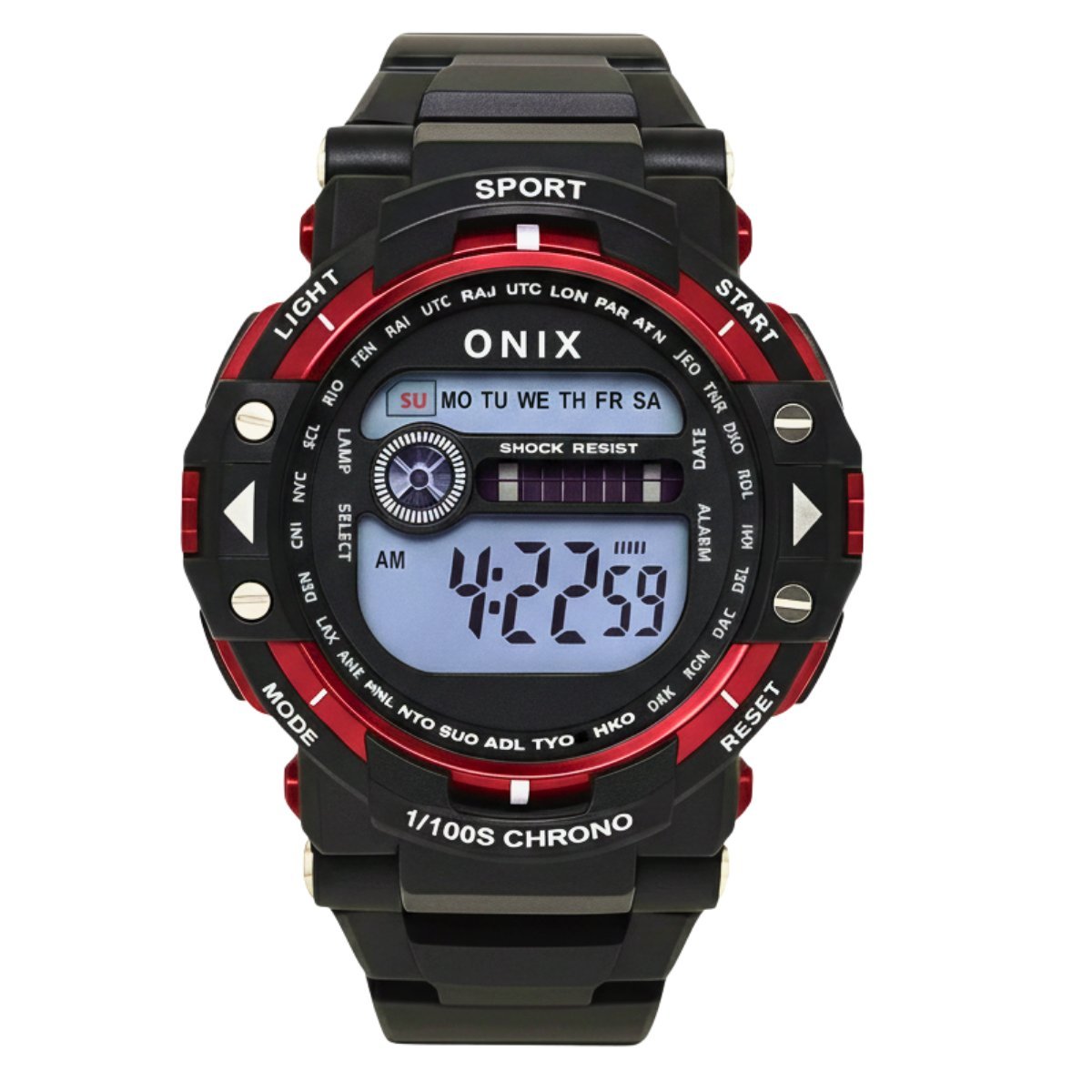 Relógio Masculino Onix Digital IT-840?2801? Preto e Vermelho (DCRE: 2024/41360-3)