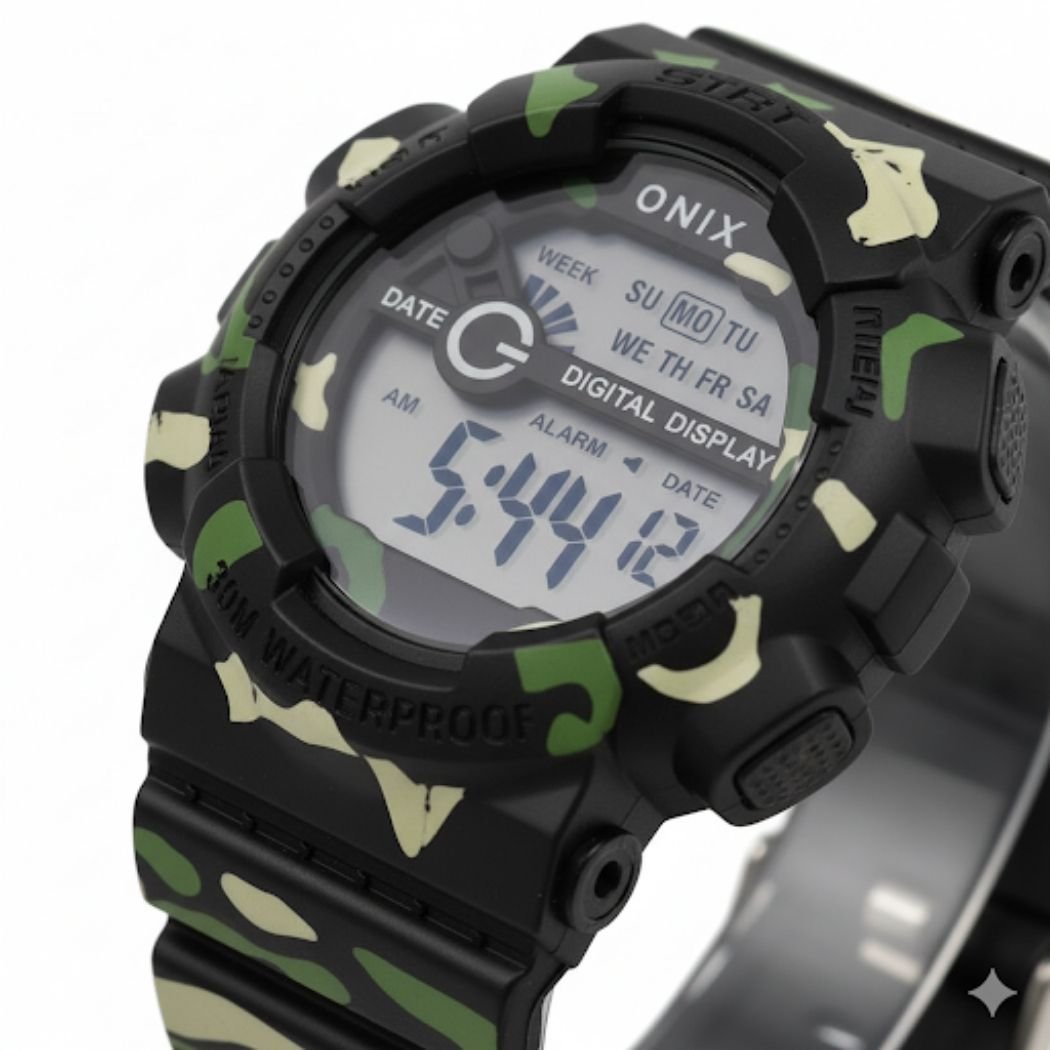 Relógio Masculino Onix Digital IT-855C Camuflado (DCRE: 2024/41360-3) Verde Militar 2