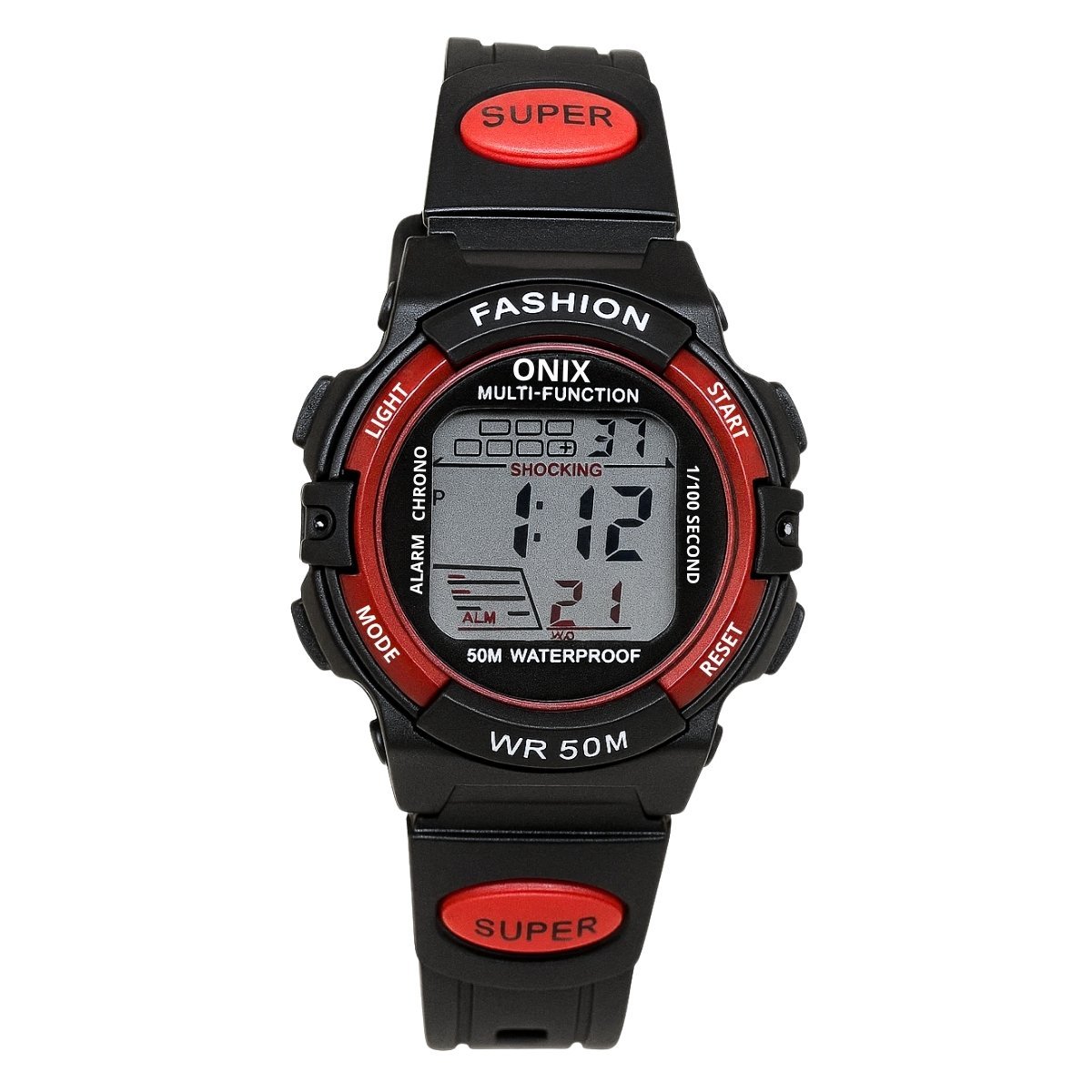 Relógio Menino Onix Digital IT-619 (0128) Preto e Vermelho (DCRE: 2024/41360-3) Preto 3