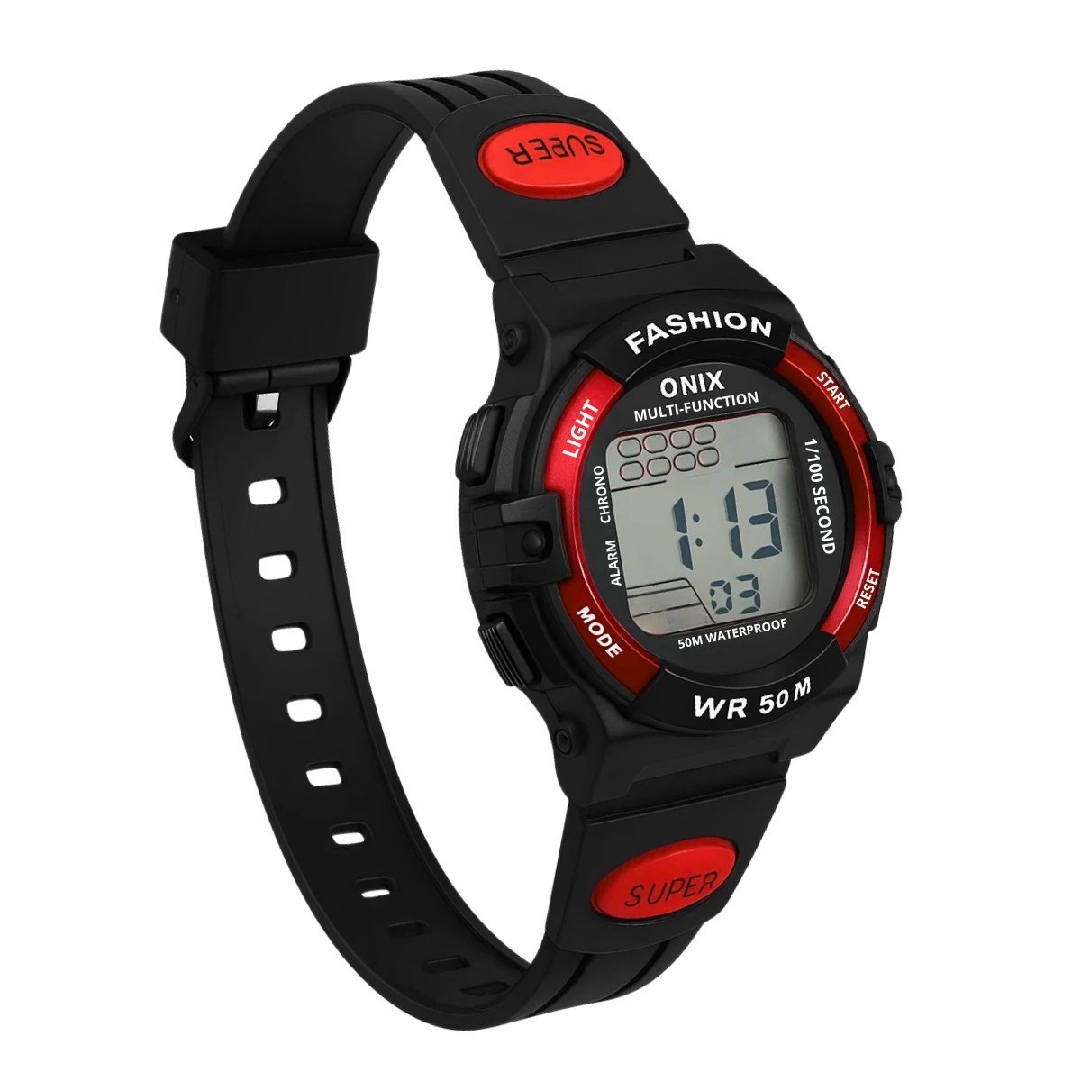 Relógio Menino Onix Digital IT-619 (0128) Preto e Vermelho (DCRE: 2024/41360-3) Preto 4