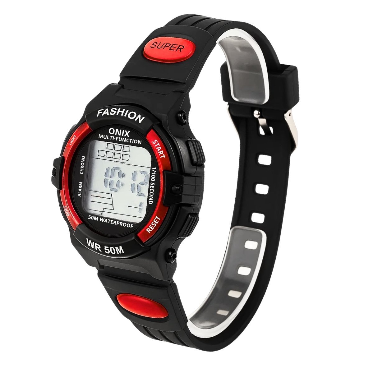 Relógio Menino Onix Digital IT-619 (0128) Preto e Vermelho (DCRE: 2024/41360-3) Preto 5
