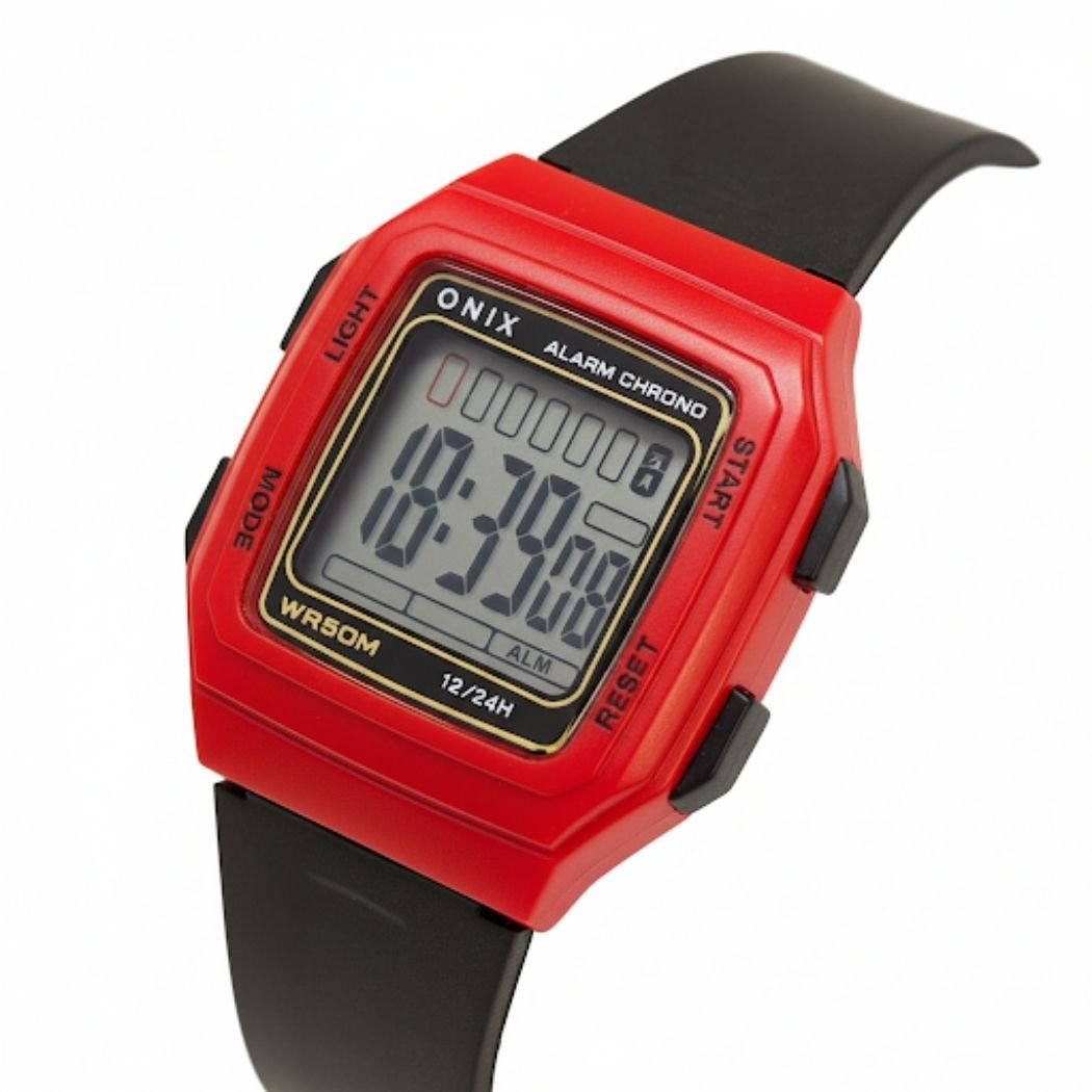 Relógio Menino Onix Digital IT-730?0122) Vermelho e Preto (DCRE: 2024/41360-3) Vermelho/Preto 2