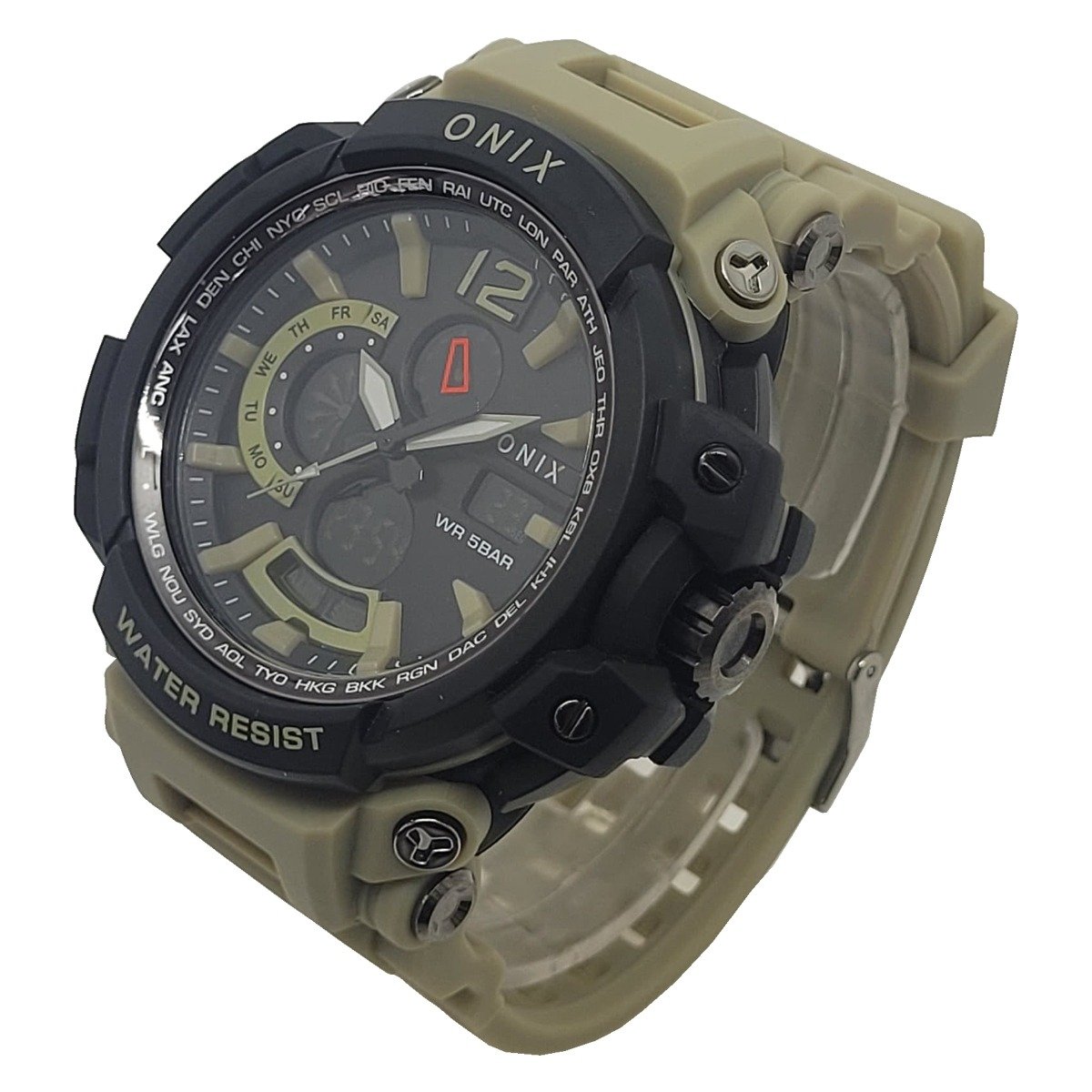 Relógio Masculino Onix AnaDigi OX124 Bege e Preto (DCRE: 2024/41358-1) Preto/Bege 3