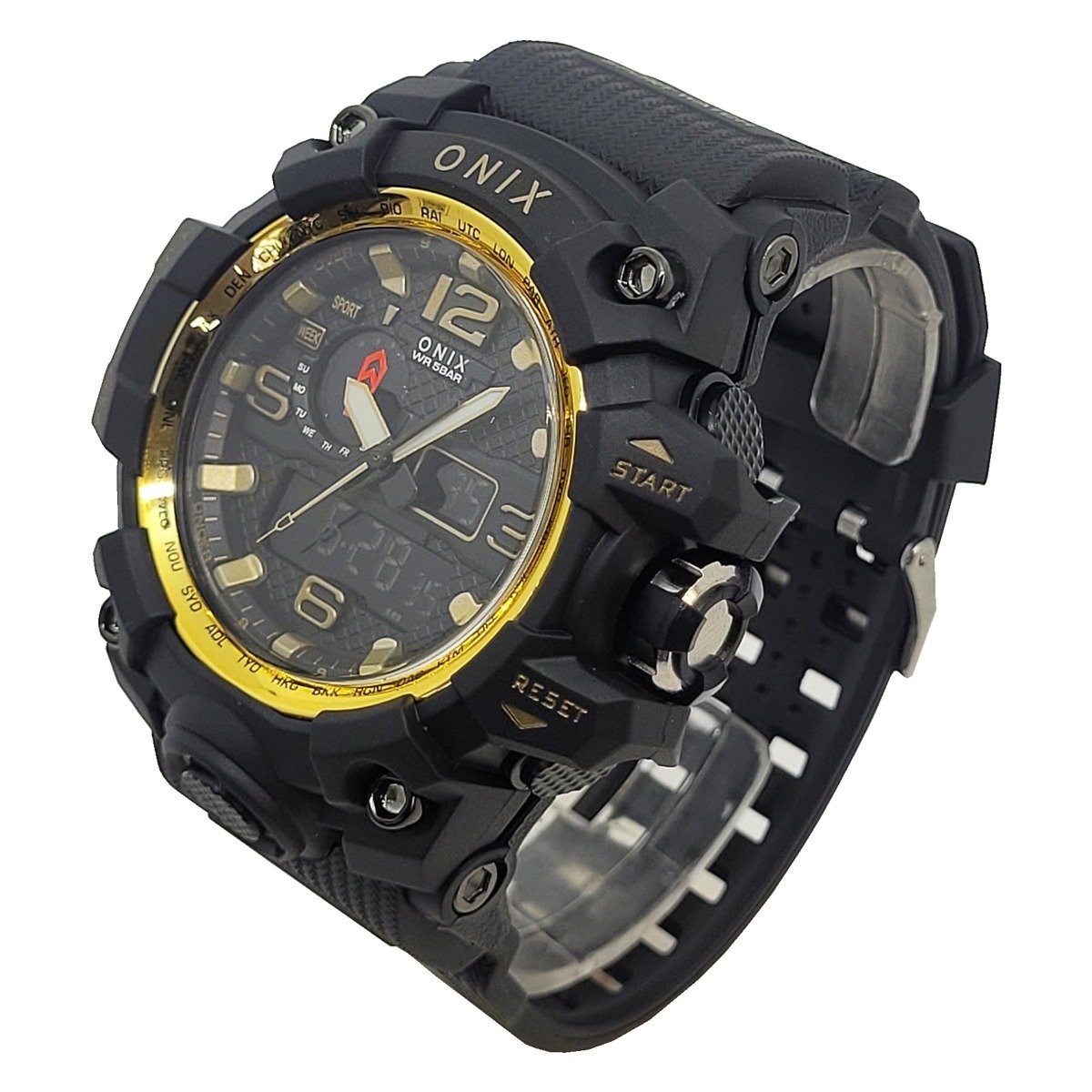Relógio Masculino Onix AnaDigi OX117 Preto e Dourado (DCRE: 2024/41359-0) Preto/Dourado 3