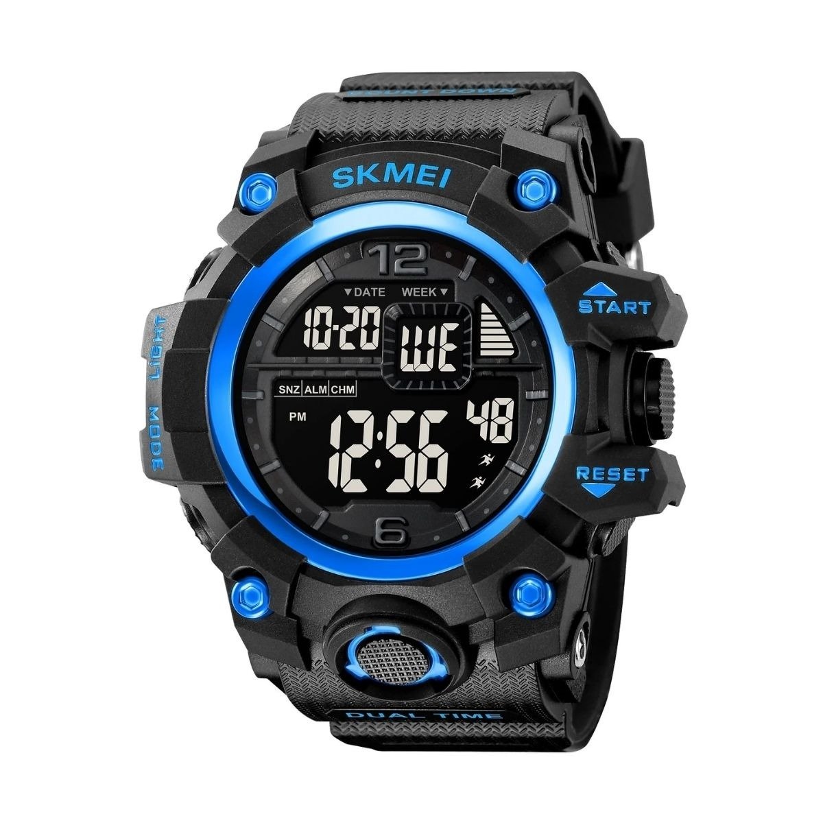 Relógio Masculino Skmei Digital 2245 Preto e Azul (DCRE: 2024/02058-0)