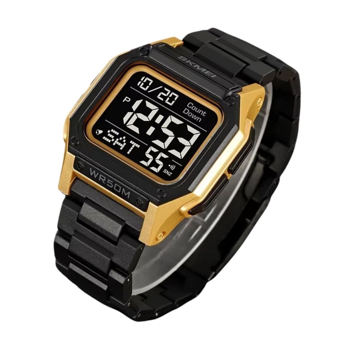 Relógio Masculino Skmei Digital 2264 Preto e Dourado (DCRE: 2022/10114-0) Preto/Dourado 2