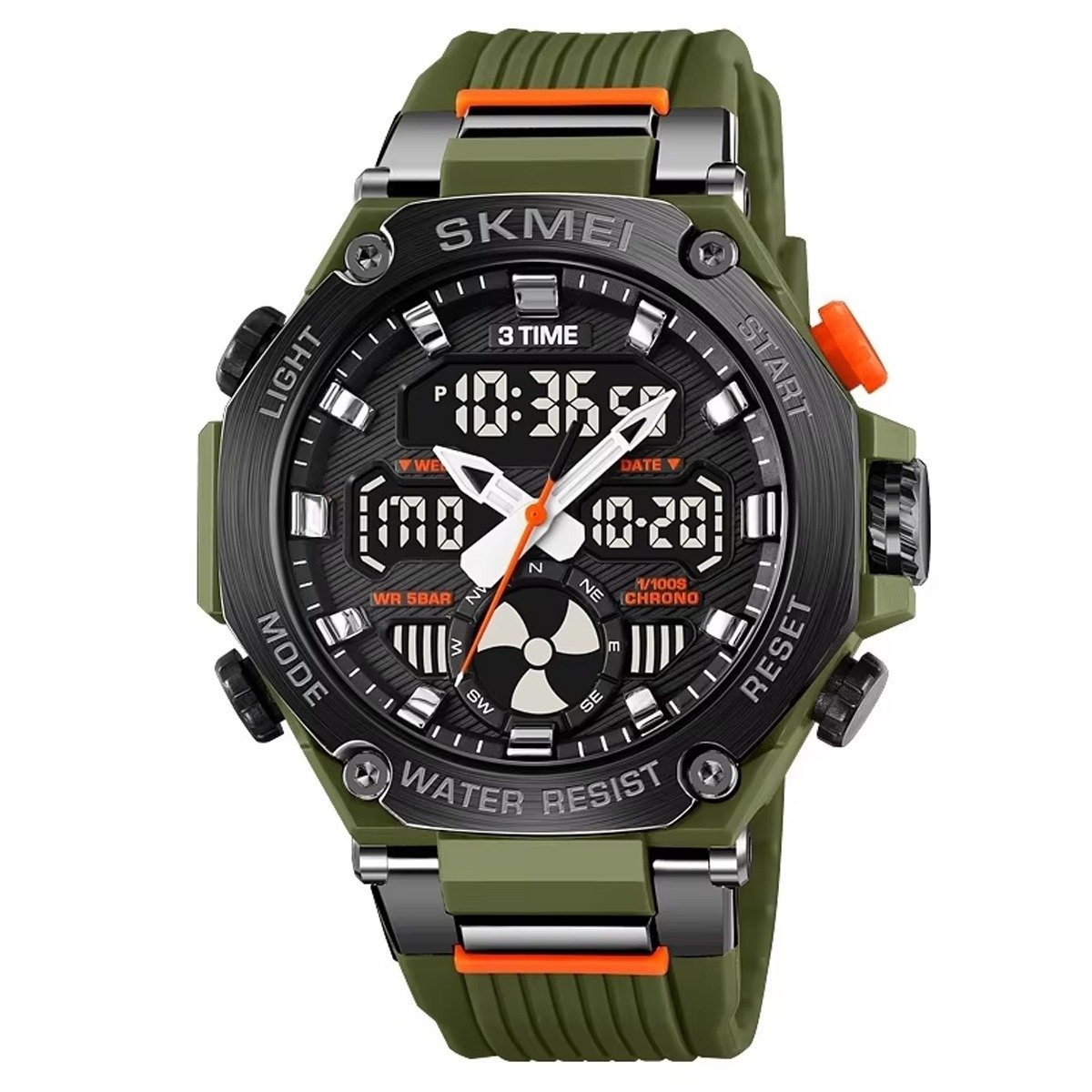 Relógio Masculino Skmei AnaDigi 2223 Verde e Preto (DCRE: 2024/32109-1)