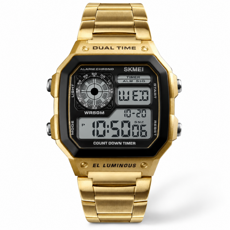 Relógio Masculino Skmei Digital 1335 Dourado (DCRE: 2024/31547-4) Dourado 2